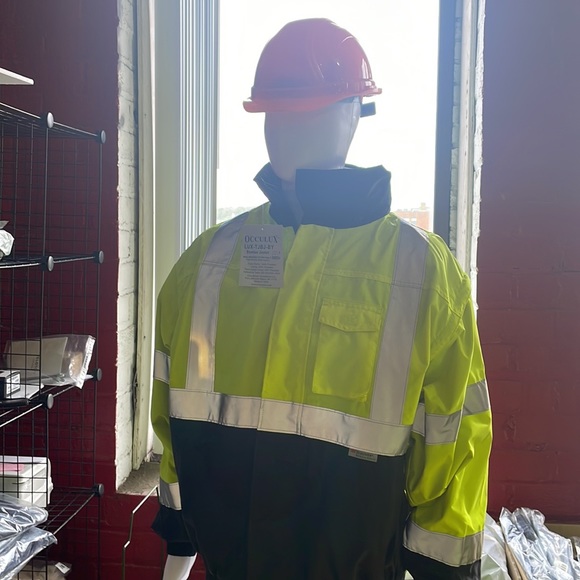 OccuNomix Premium 4-In-1 Black Bottom Bomber Jacket -- Type R Class 3 - Picture 4 of 5